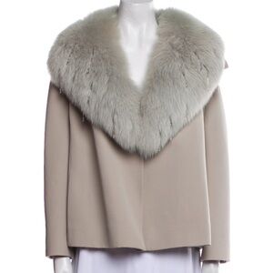 Gianna Versace Couture Jacket with Fur Collar